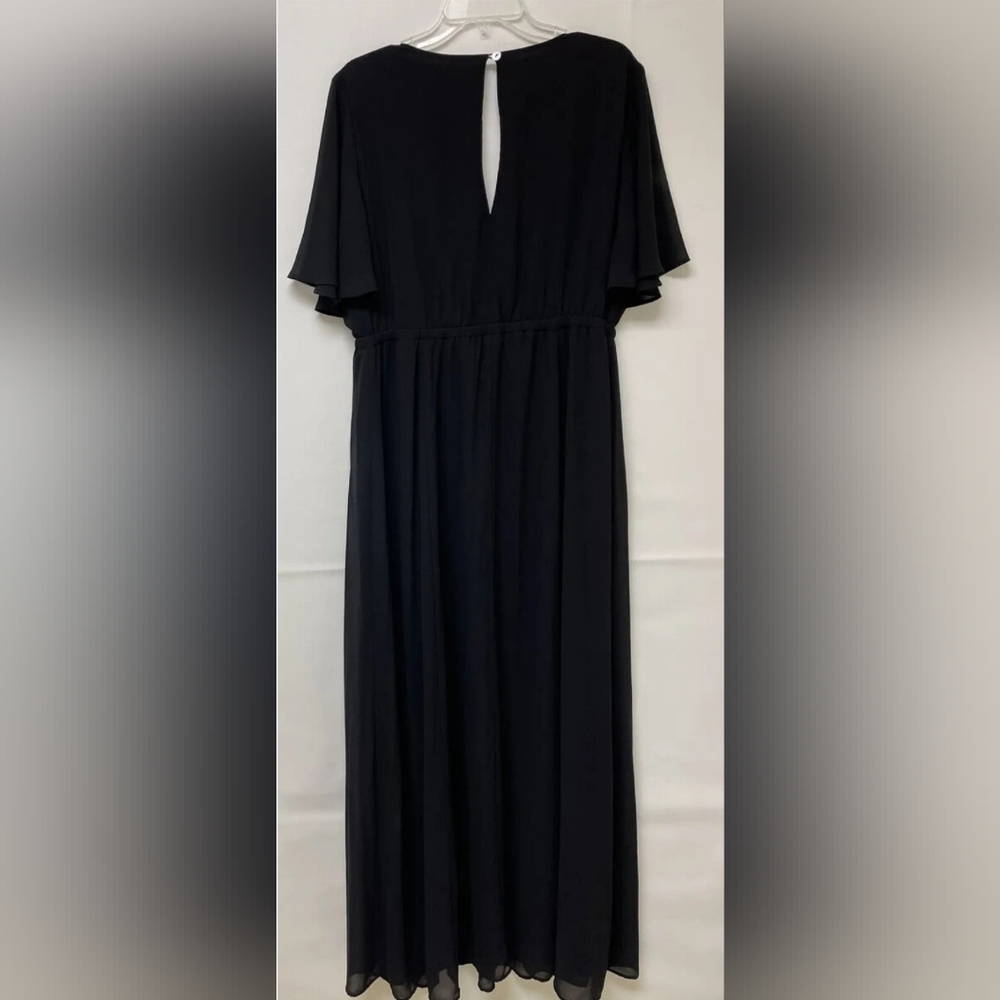 Show Me Your Mumu Emily Empire Maxi Dress Black Chiffon NWT Size 3X - Picture 7 of 12